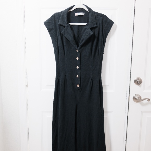 Free People Pants - Free People Beach - Shasta one-piece in black - Size XL - 100% cotton